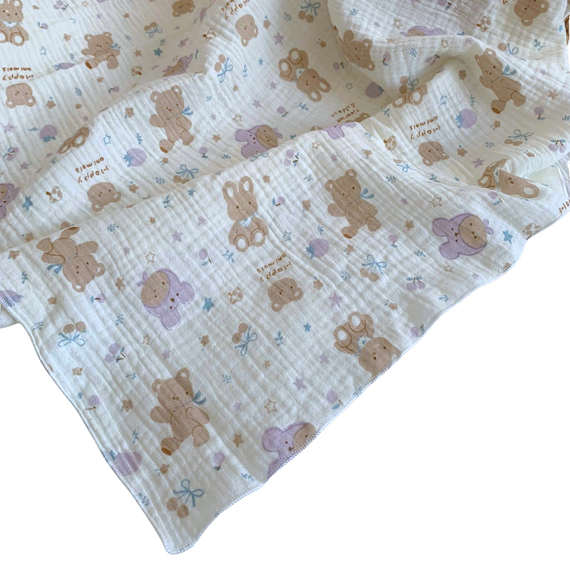 Khăn tắm muslin Bessla 2 lớp 90x100 cm - Động vật 8