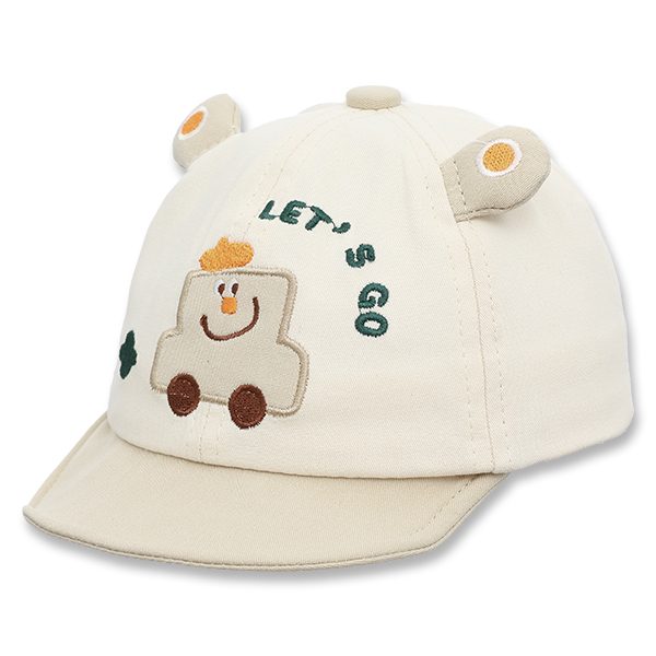 Nón kết cho bé TOP KIDS thêu ô tô LET'S GO xanh be - AVAKids.com