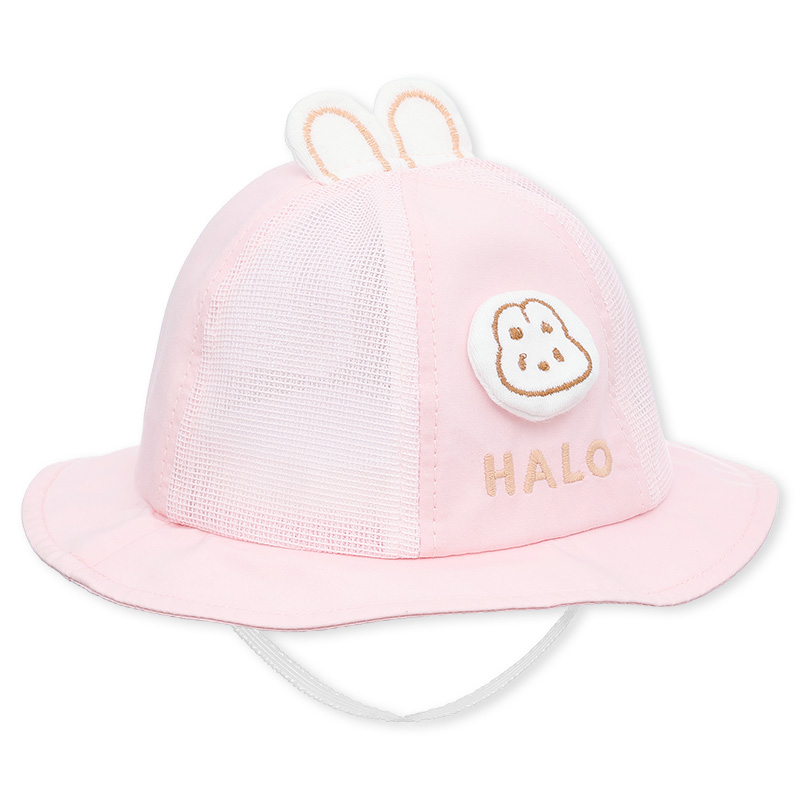 Nón vành cho bé TOP KIDS thêu gấu HALO màu xanh dương 10