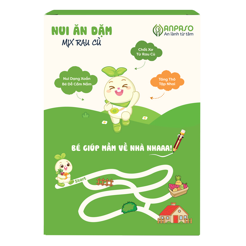 Nui ăn dặm bí đỏ Anpaso hình xoắn 150g (từ 6 tháng) 12