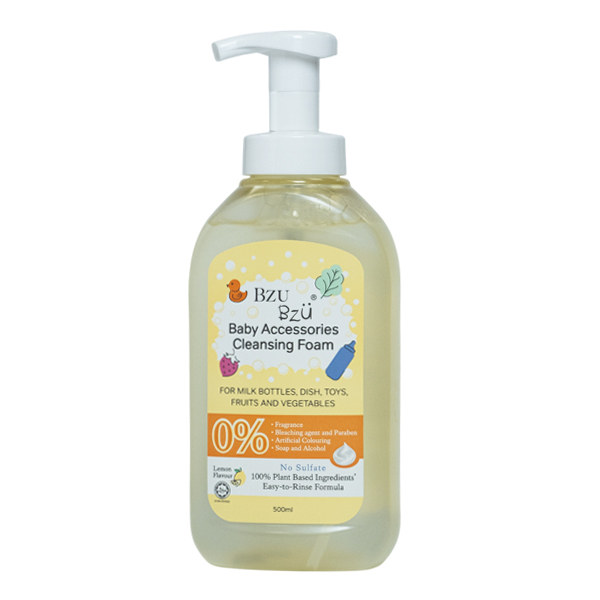 Nước rửa bình sữa BZU BZU chai 500 ml hương chanh