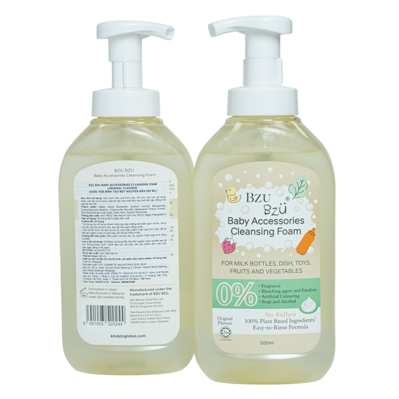 Nước rửa bình sữa BZU BZU chai 500 ml không mùi 3