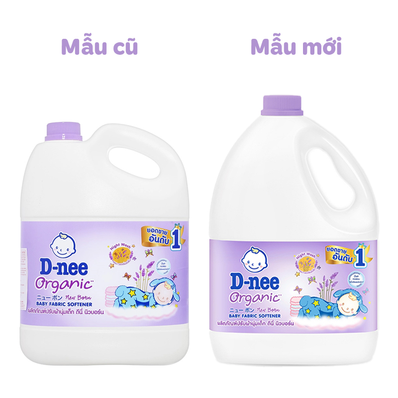 Nước xả quần áo cho bé D-nee Trắng hương sữa can 2.8 lít 13