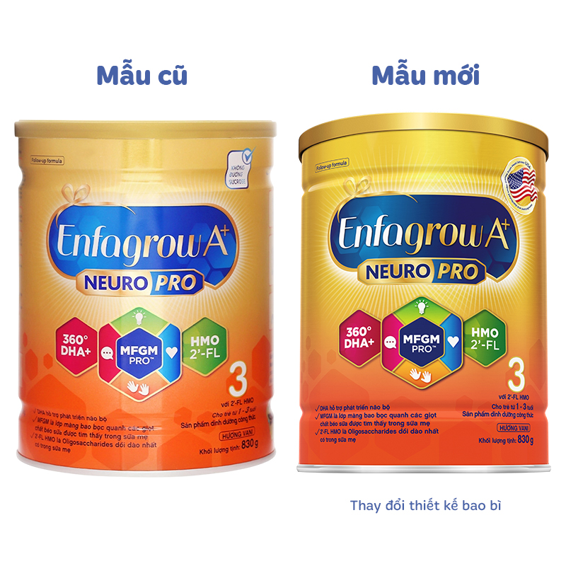 Sữa bột Enfagrow A+ Neuropro số 3 hương vani 1.7 kg (1 - 3 tuổi) - Giao bao bì ngẫu nhiên 9