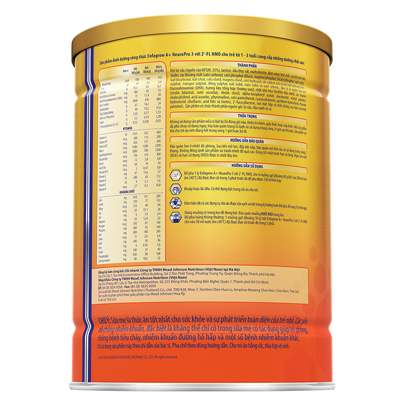 Sữa bột Enfagrow A+ Neuropro số 3 hương vani 1.7 kg (1 - 3 tuổi) - Giao bao bì ngẫu nhiên 11