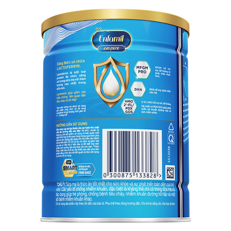 Sữa bột Enfamil Enspire số 1 350g (0 - 12 tháng) - Giao bao bì ngẫu nhiên 3