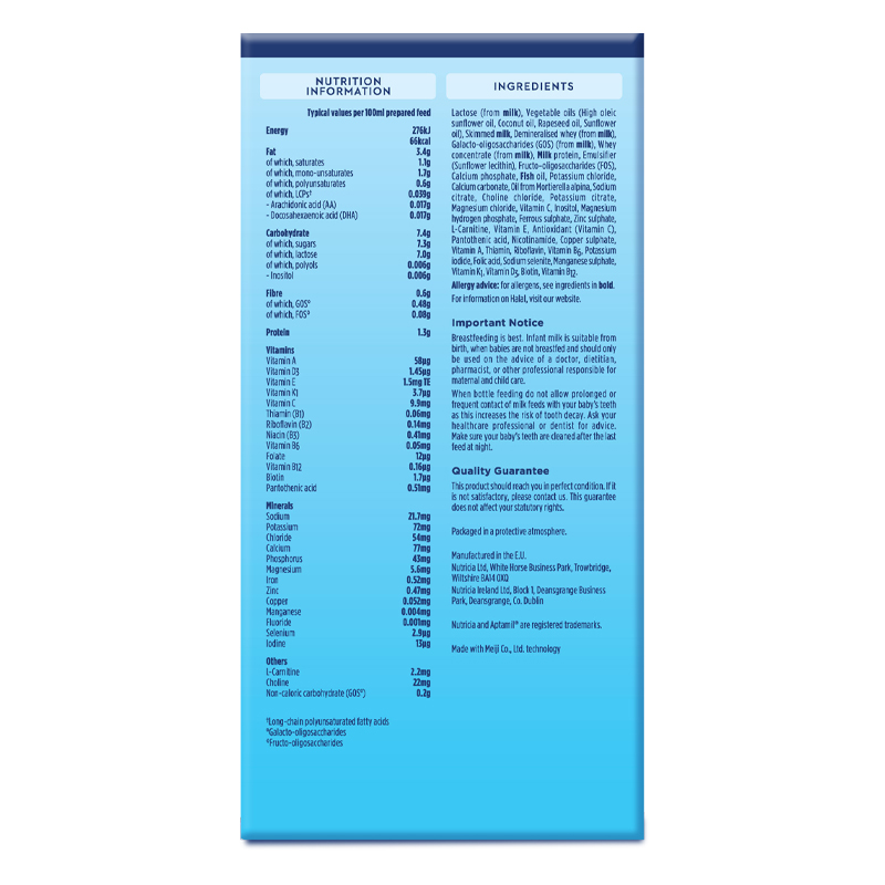 Sữa bột dạng thanh Aptamil Pre-Measured Tabs số 1 552g (0 - 6 tháng) 4