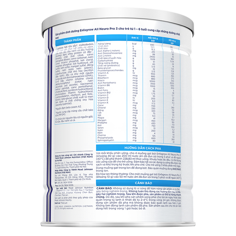 Sữa bột Enfagrow A2 Neuropro số 3 (đạm quý A2) 350g (1 - 6 tuổi) - Giao bao bì ngẫu nhiên 10