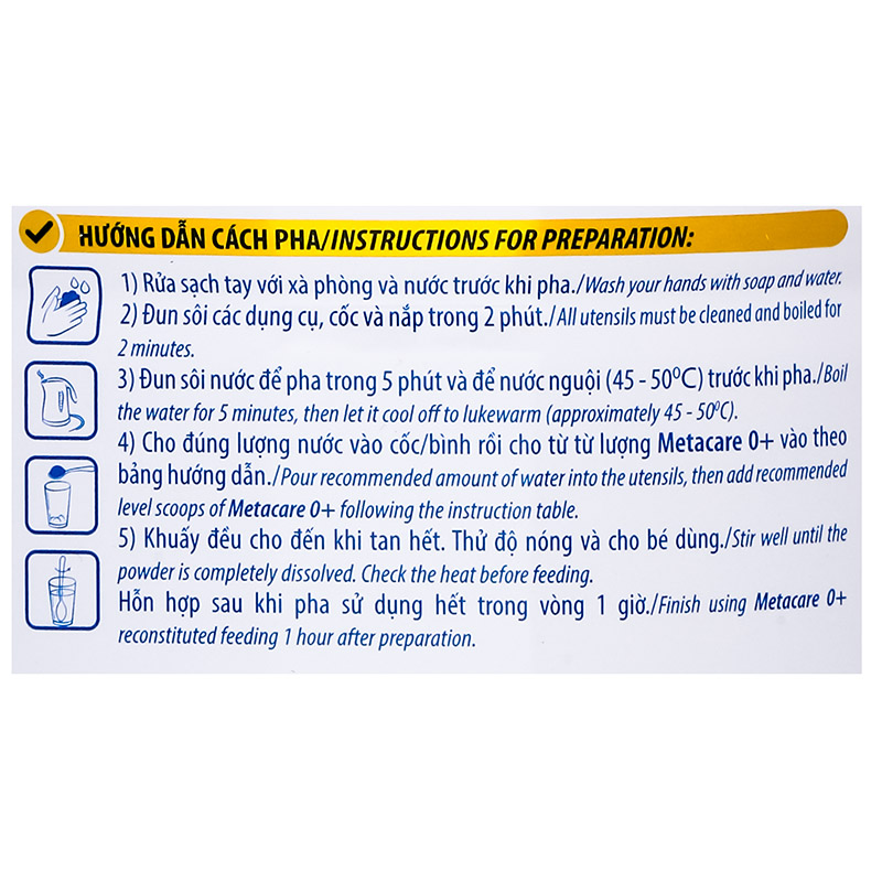 Sữa bột MetaCare Eco 0+ (sữa non) 800g (0 - 12 tháng) 10