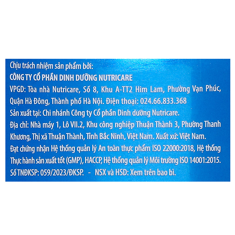 Sữa bột MetaCare Eco 1+ (sữa non) 850g (1 - 2 tuổi) 11