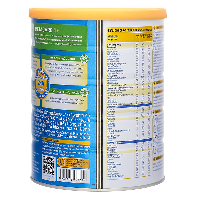 Sữa bột MetaCare Eco 1+ (sữa non) 850g (1 - 2 tuổi) 3