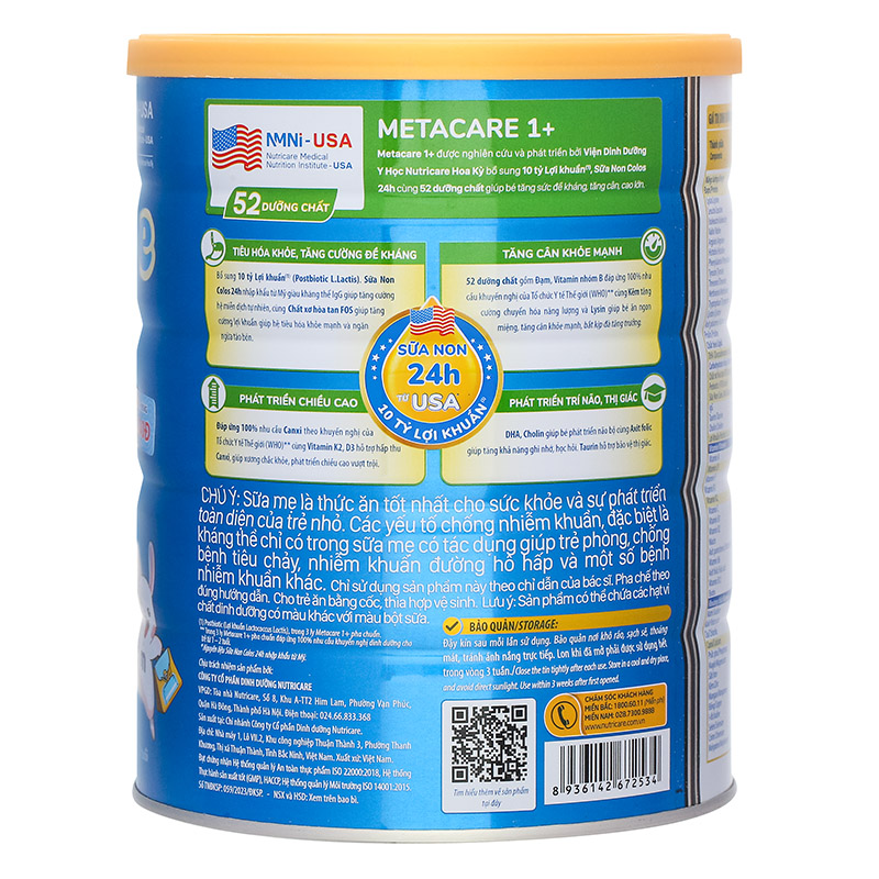 Sữa bột MetaCare Eco 1+ (sữa non) 850g (1 - 2 tuổi) 4