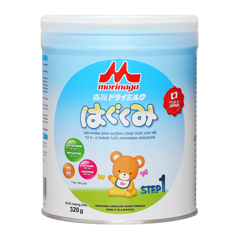 Sữa bột Morinaga Hagukumi số 1 320g (0 - 6 tháng) (mẫu mới) 2