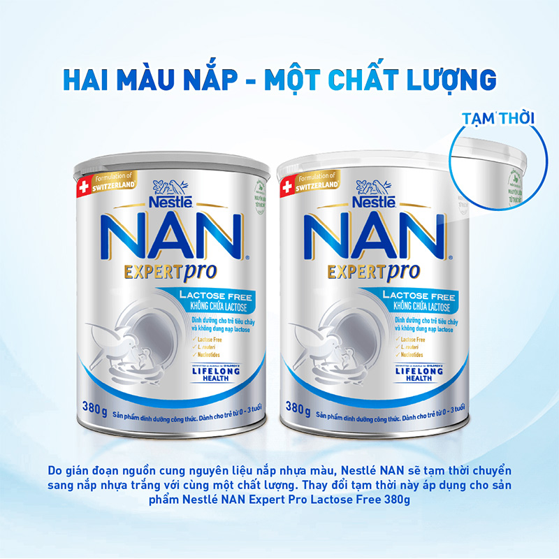 Sữa bột NAN Expert Pro Lactose Free 380g (0 - 3 tuổi) dành cho trẻ không dung nạp đường lactose 2
