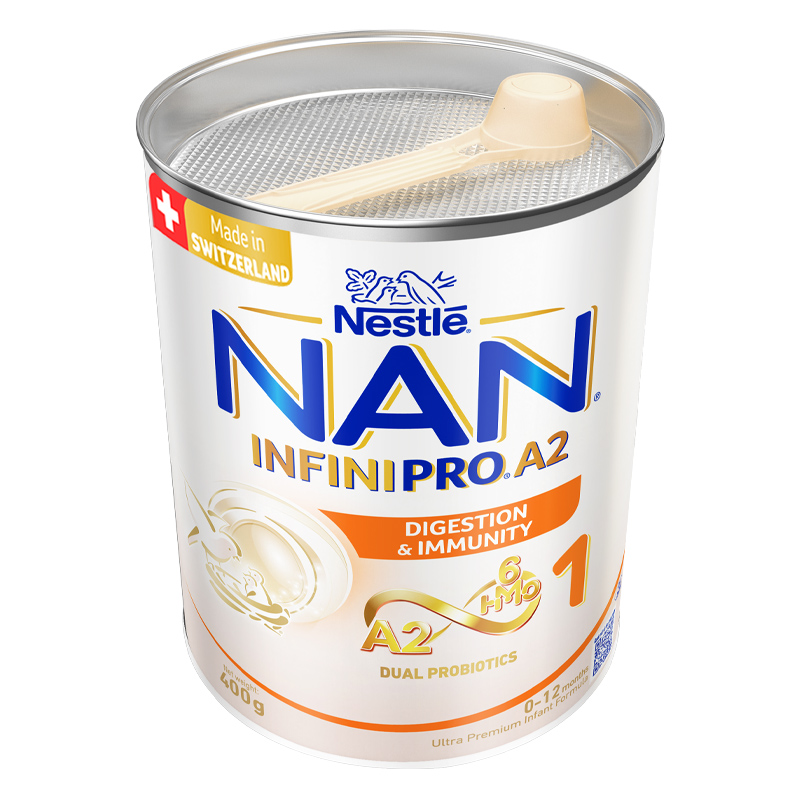 Sữa bột NAN InfiniPro A2 6HMO số 1 (đạm quý A2) 400g (0 - 12 tháng) - Giao bao bì ngẫu nhiên 6