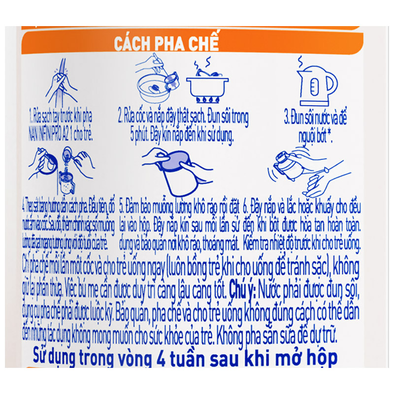 Sữa bột NAN InfiniPro A2 6HMO số 1 (đạm quý A2) 400g (0 - 12 tháng) - Giao bao bì ngẫu nhiên 9