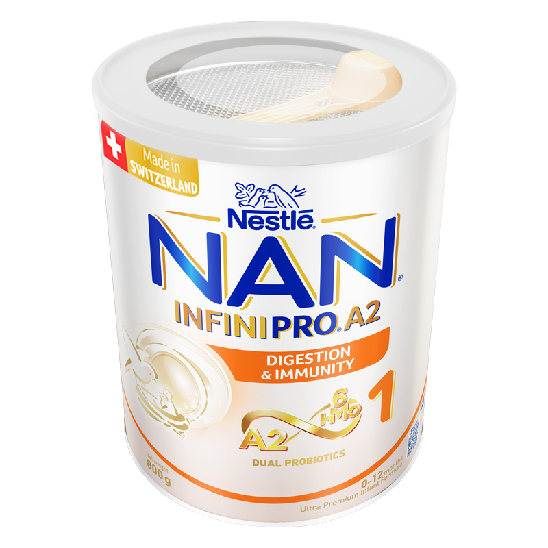 Sữa bột NAN InfiniPro A2 6HMO số 1 (đạm quý A2) 400g (0 - 12 tháng) - Giao bao bì ngẫu nhiên 25