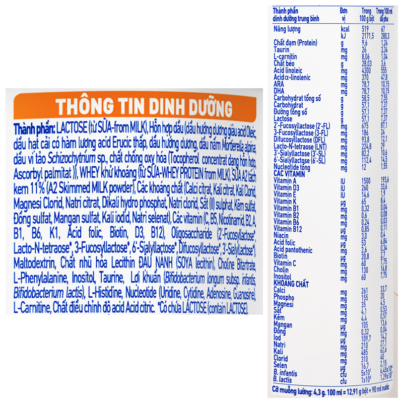 Sữa bột NAN InfiniPro A2 6HMO số 1 (đạm quý A2) 400g (0 - 12 tháng) - Giao bao bì ngẫu nhiên 28