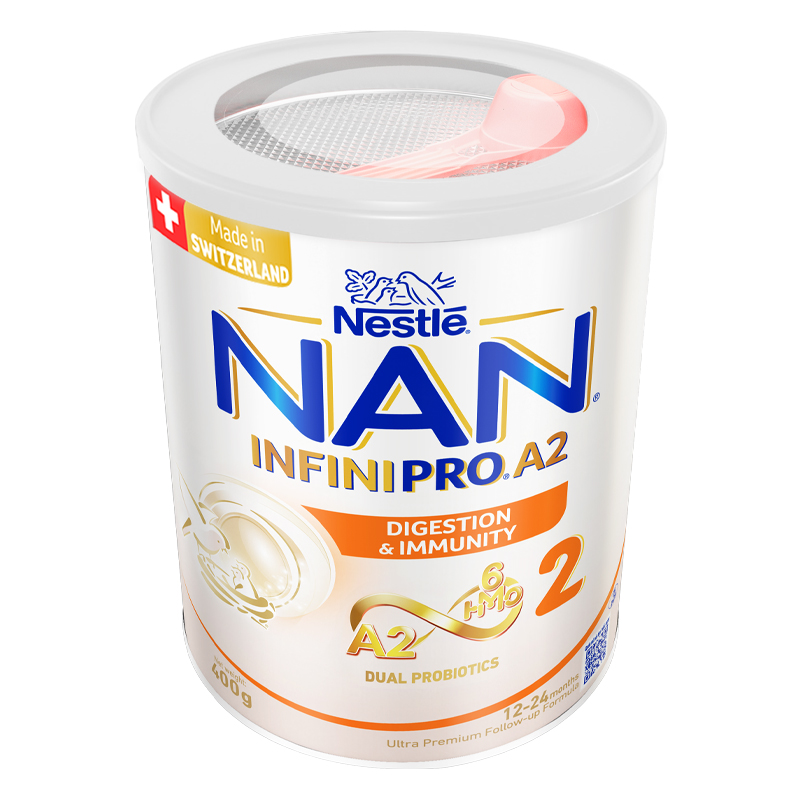 Sữa bột NAN InfiniPro A2 6HMO số 2 (đạm quý A2) 400g (1 - 2 tuổi) - Giao bao bì ngẫu nhiên 5
