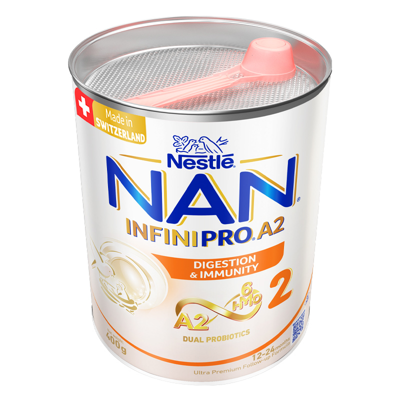 Sữa bột NAN InfiniPro A2 6HMO số 2 (đạm quý A2) 400g (1 - 2 tuổi) - Giao bao bì ngẫu nhiên 6