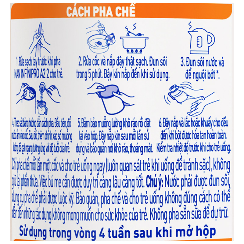 Sữa bột NAN InfiniPro A2 6HMO số 2 (đạm quý A2) 400g (1 - 2 tuổi) - Giao bao bì ngẫu nhiên 9