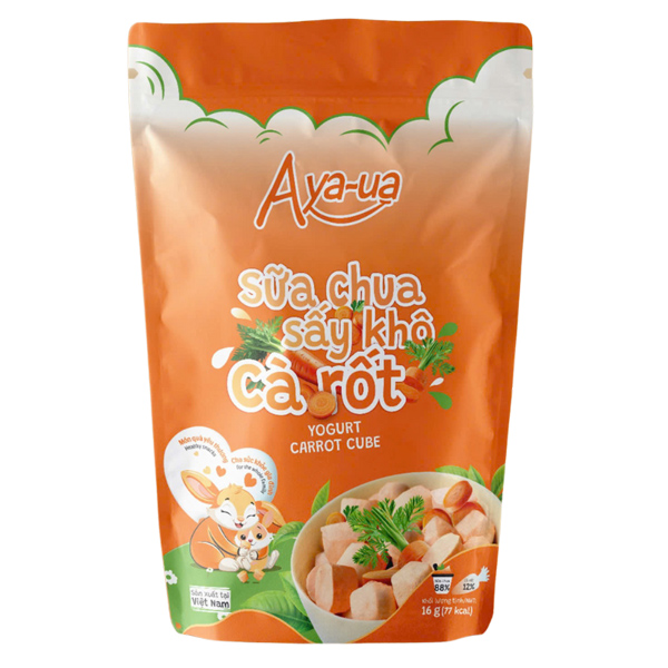 Sữa chua khô sấy thăng hoa vị cà rốt Aya-ua