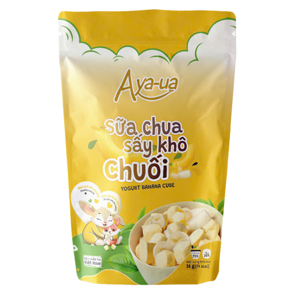 Sữa chua khô sấy thăng hoa vị chuối Aya-ua