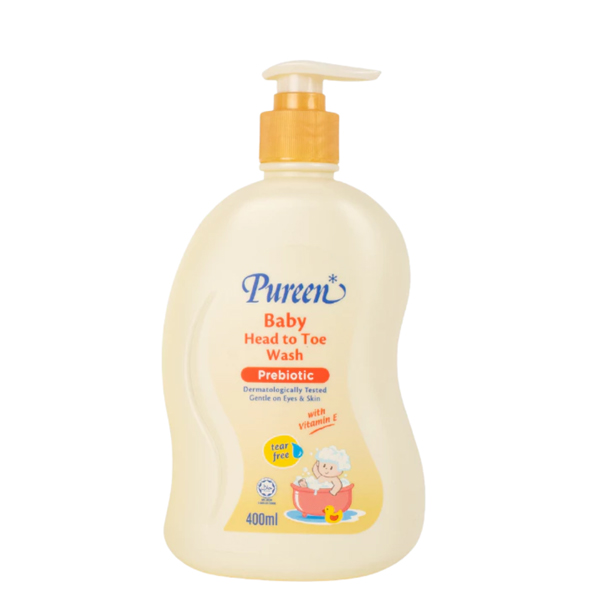 Sữa tắm & gội 2in1 cho bé Pureen Prebiotic Vitamin E