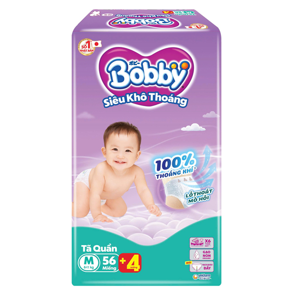 Tã quần Bobby size M - Giao bao bì ngẫu nhiên