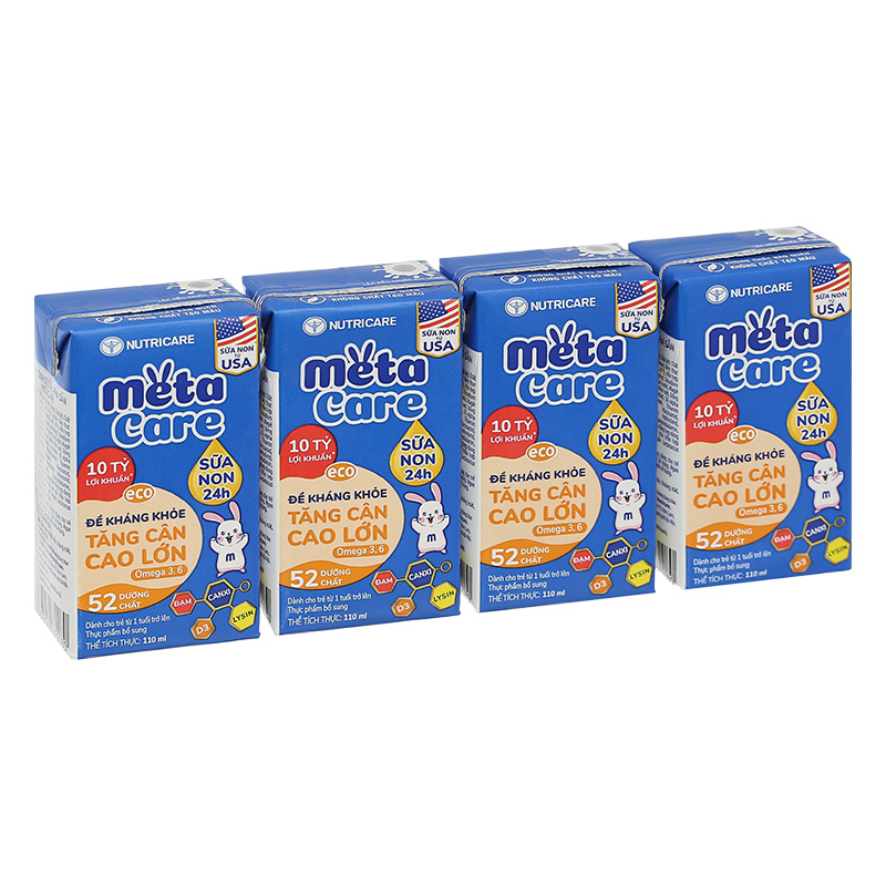 Thùng 48 hộp sữa non pha sẵn MetaCare Eco 110 ml (từ 1 tuổi) 4