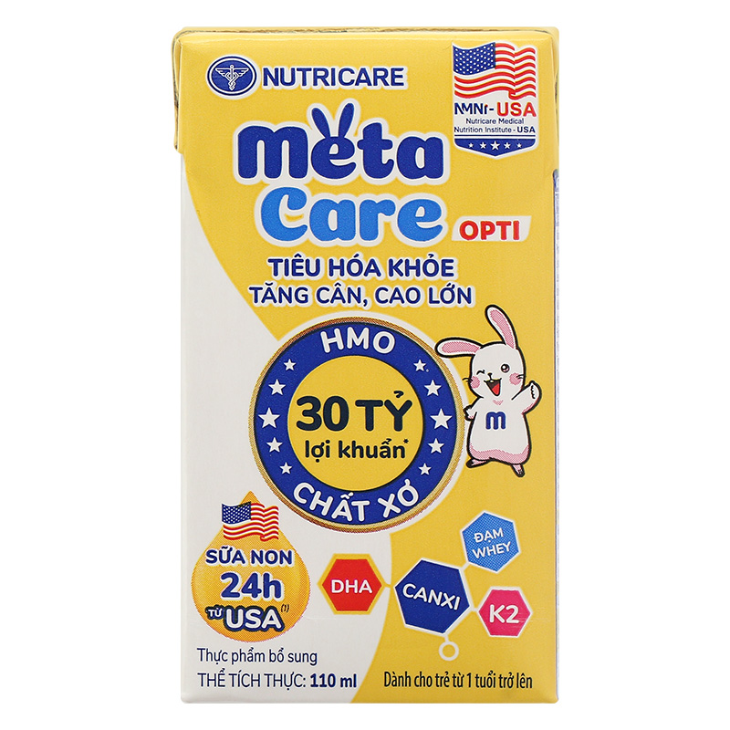 Thùng 48 hộp sữa pha sẵn MetaCare Opti 110 ml (từ 1 tuổi) 8