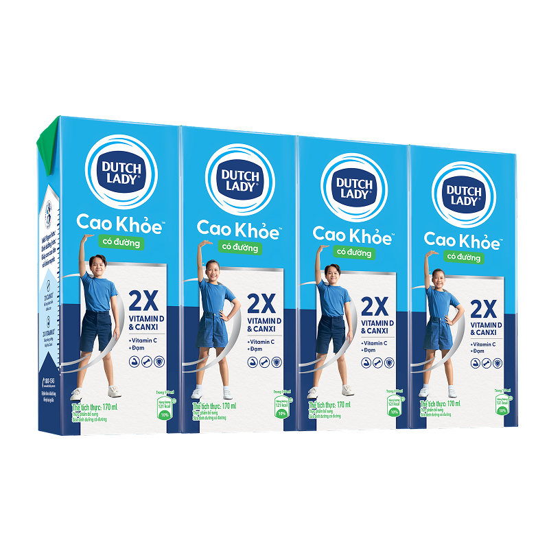 Thùng 48 hộp sữa tươi tiệt trùng Dutch Lady cao khỏe có đường 170 ml (từ 1 tuổi) 3