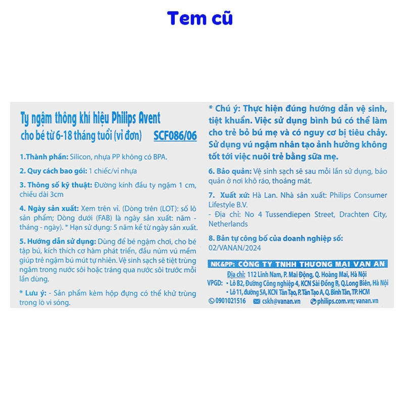 Ti ngậm Philips Avent thông khí SCF086/06 (6 - 18 tháng) - Hình cá ngựa 10