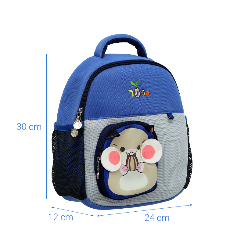 Balo cho bé mẫu giáo Tbwin PANNA8 hamster E2520 xanh 10
