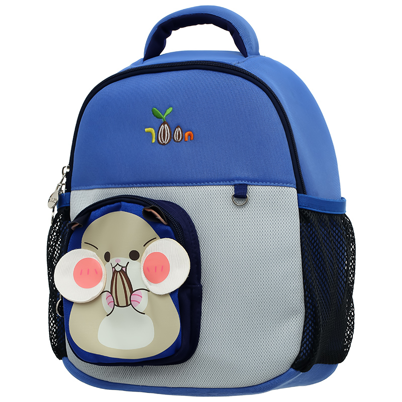 Balo cho bé mẫu giáo Tbwin PANNA8 hamster E2520 xanh 2