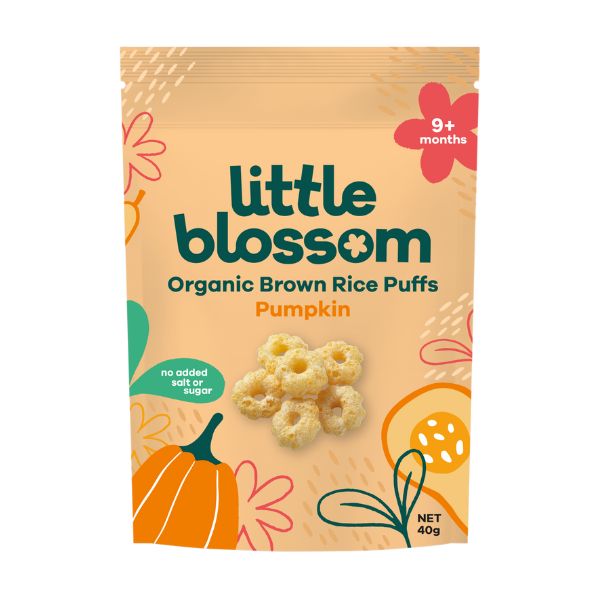 Bánh gạo lứt hữu cơ Little Blossom vị bí đỏ