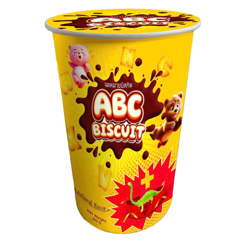 Bánh quy đồ chơi khủng long ABC VFOODS vị sữa ly 50g (từ 2 tuổi) - Giao bao bì ngẫu nhiên 2