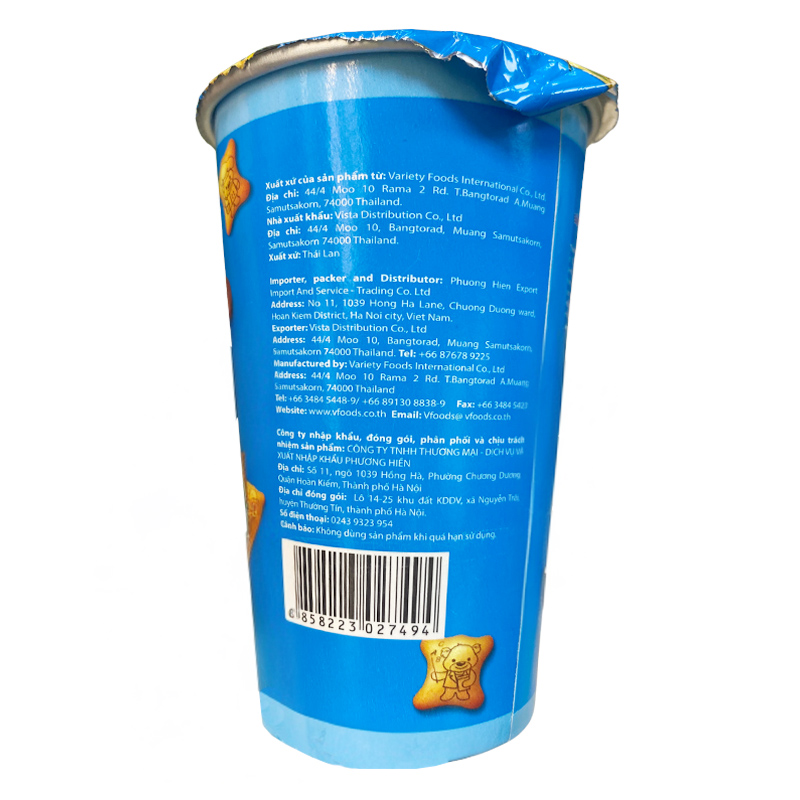Bánh quy gấu đồ chơi khủng long VFOODS vị dâu ly 50g (từ 2 tuổi) 7