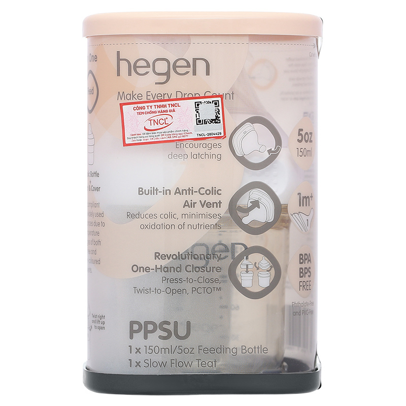 Bình sữa nhựa PPSU Hegen cổ rộng 240 ml (3 – 6 tháng) 18