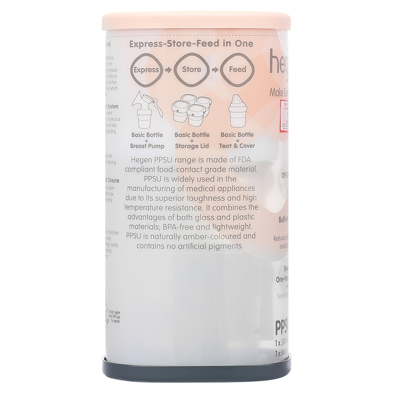 Bình sữa nhựa PPSU Hegen cổ rộng 240 ml (3 – 6 tháng) 10