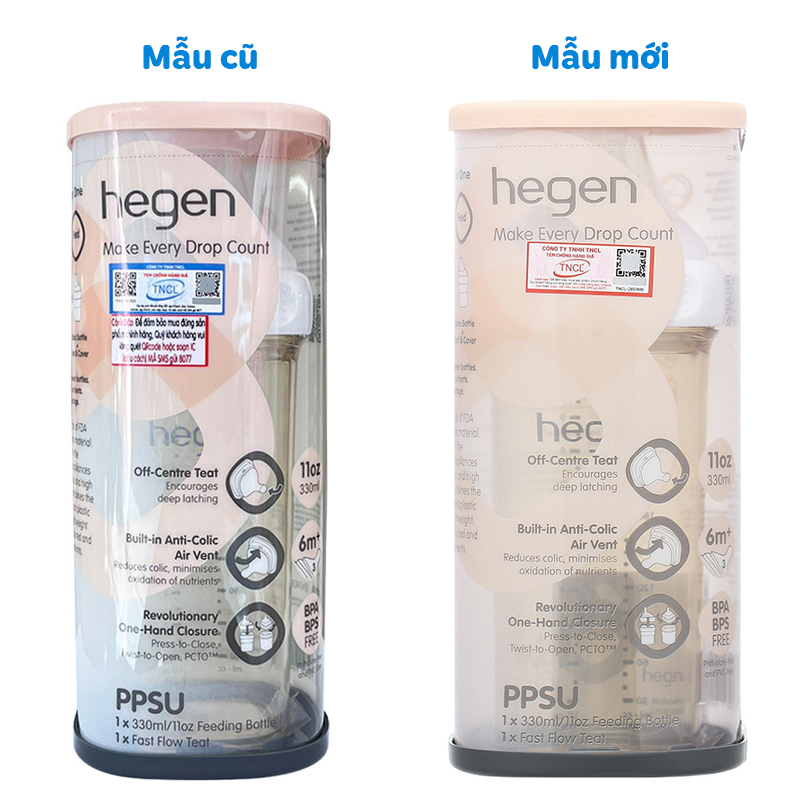 Bình sữa nhựa PPSU Hegen cổ rộng 240 ml (3 – 6 tháng) 35