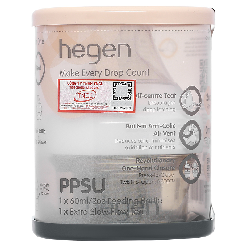 Bình sữa nhựa PPSU Hegen cổ rộng 240 ml (3 – 6 tháng) 29