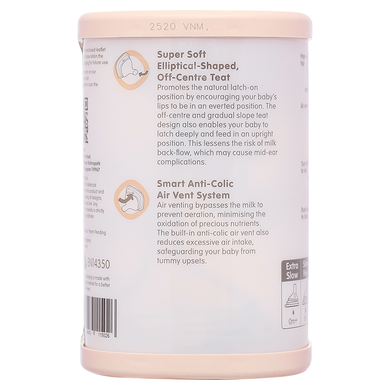 Bộ 2 núm ti Hegen cổ rộng size Extract Flow (0 - 1 tháng) 53