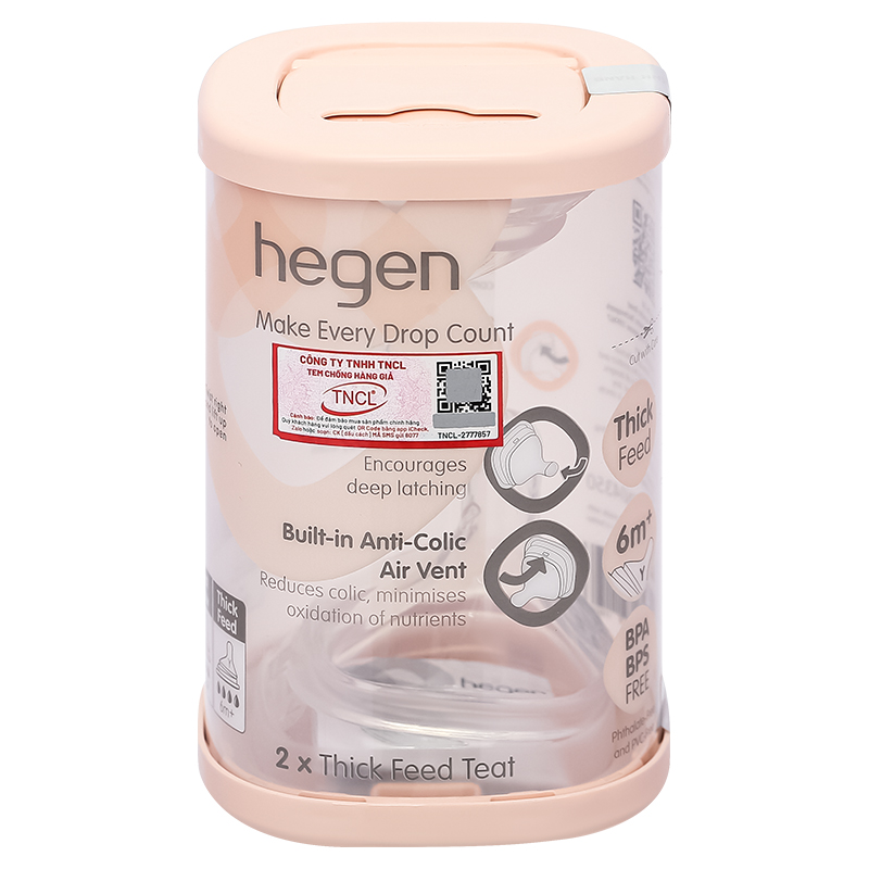 Bộ 2 núm ti Hegen cổ rộng size Extract Flow (0 - 1 tháng) 28
