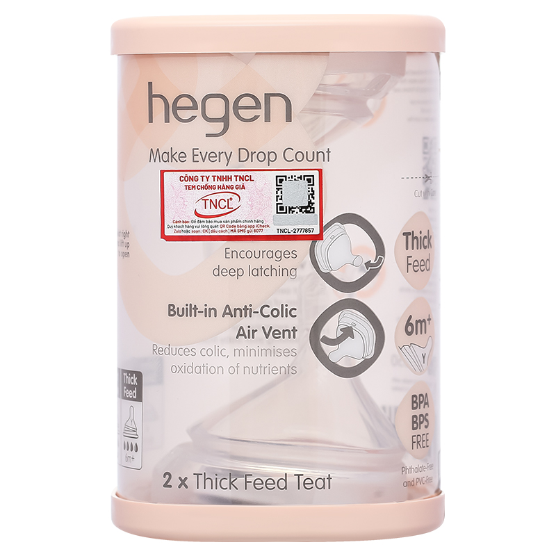 Bộ 2 núm ti Hegen cổ rộng size Extract Flow (0 - 1 tháng) 29
