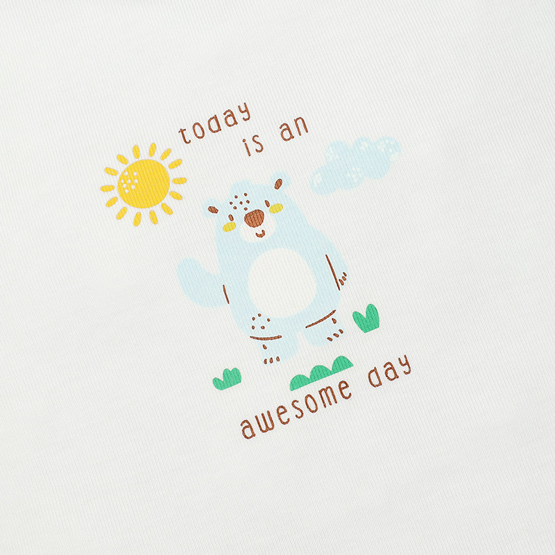 Bộ sát nách bé trai Lullaby NH345N màu trắng - xanh mint 20