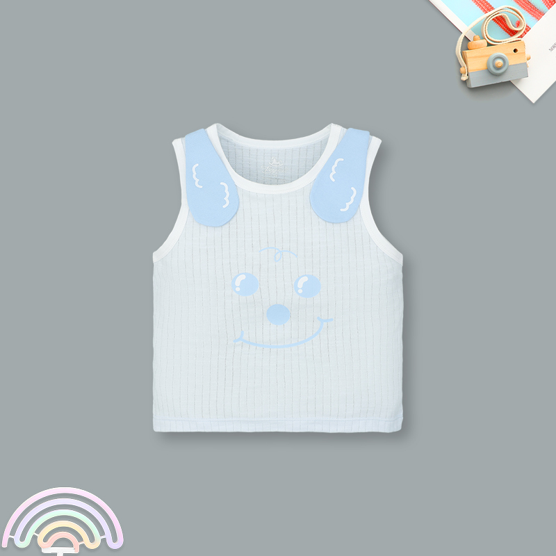 Bộ sát nách bé trai Pony Kids in cún màu vàng 14