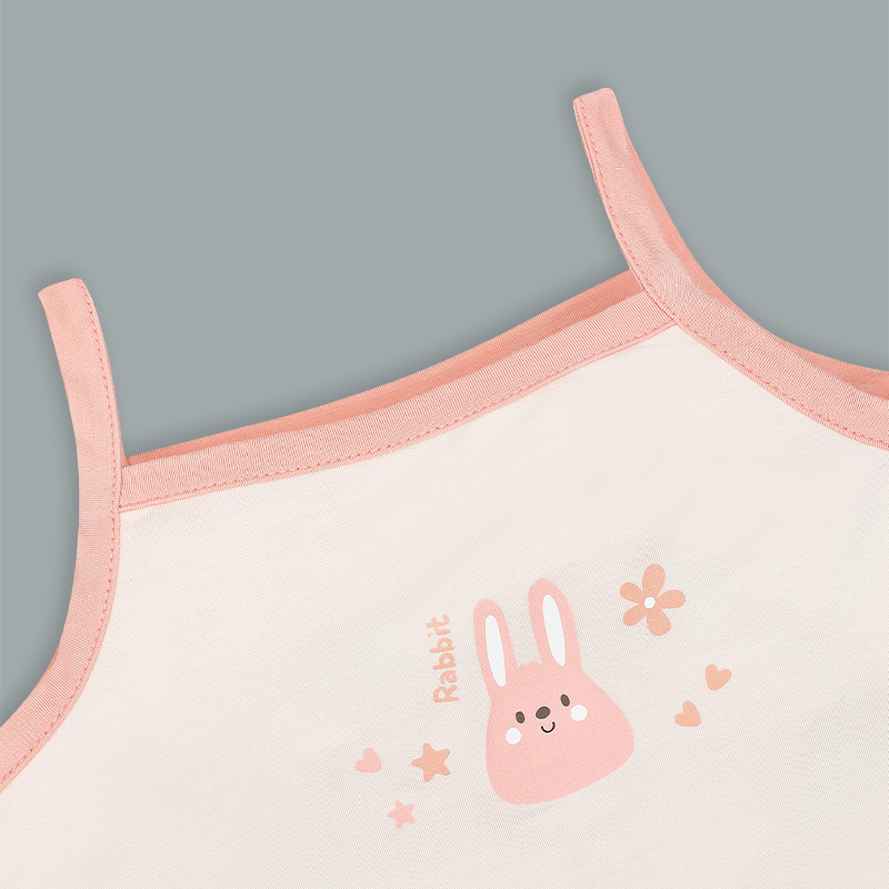 Bodysuit bé gái Lullaby NH417N in thỏ màu kem 3