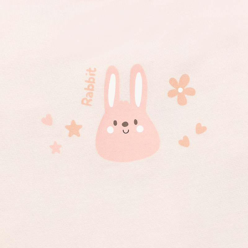 Bodysuit bé gái Lullaby NH417N in thỏ màu kem 7