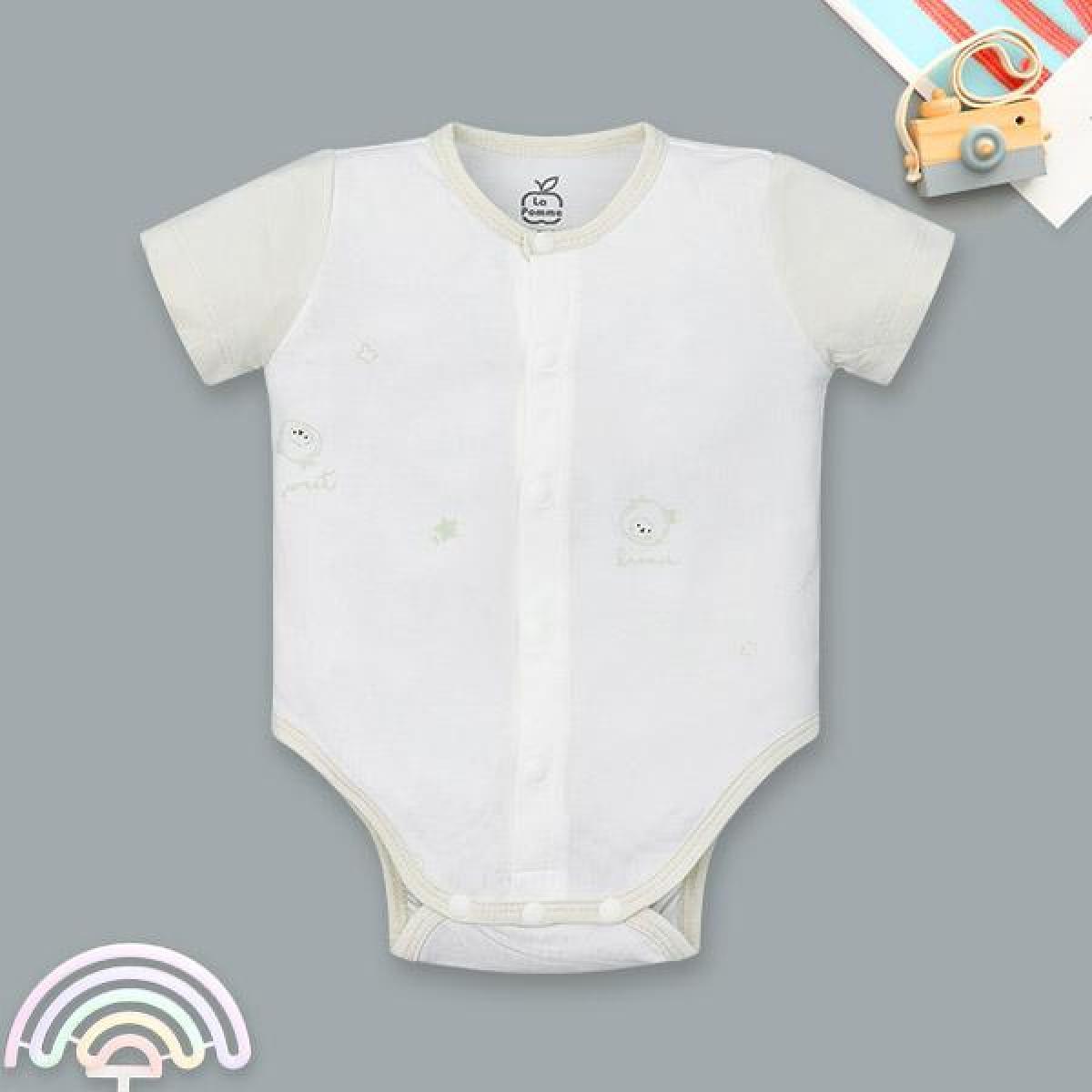 Bodysuit unisex La Pomme sợi tre be